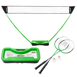 Zestaw Do Gry W Badmintona Rekreacyjnej Siatka + 2 Rakietki + 2 Lotki