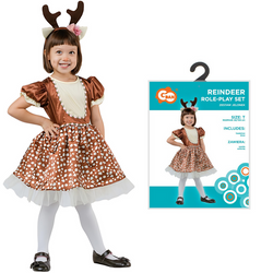 Kostium Przebranie Dla Dziewczynki Strój Jelonka Sukienka Na Bal Jesieni