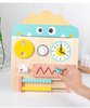 Drewniana Tablica Manipulacyjna Sensoryczna Montessori Dla Dzieci 2w1
