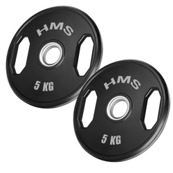 Talerze Obciążenia Olimpijskie Na Gryf Sztangę Gumowany HMS Zestaw 2x5 kg