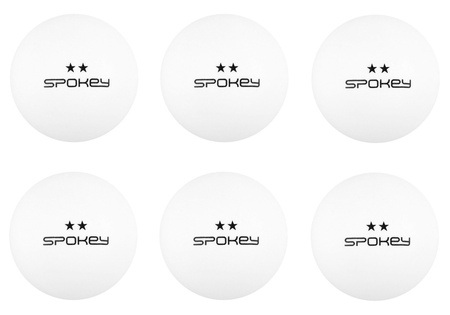 Piłeczki Do Tenisa Stołowego Ping Ponga Białe Skilled ** 6 szt. SPOKEY