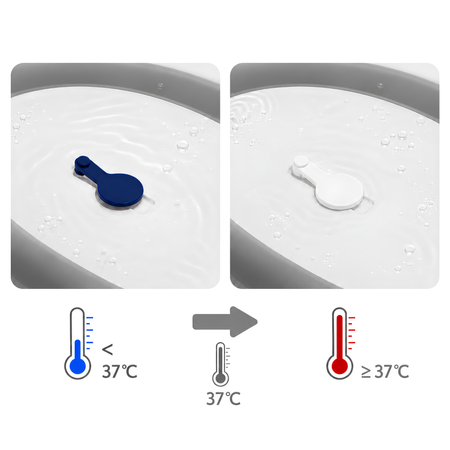 Wanienka Składana Dla Dziecka Niemowlaka Z Termometrem Szara MERKAN