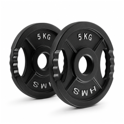 Talerze Olimpijskie Obciążenia Na Gryf Sztangę Do Ćwiczeń HMS Zestaw 2x5 kg