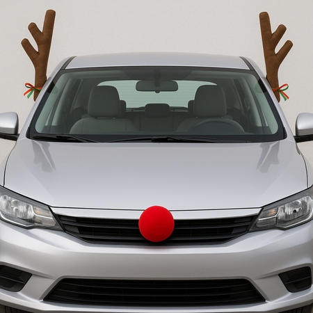 Dekoracja Na Samochód Rogi I Nos Renifera Ozdoba Świąteczna Rudolf GODAN