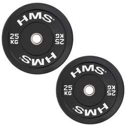 Talerz Olimpijski Na Gryf Sztangę Gumowany Bumper Do Ćwiczeń 2x 25 kg HMS