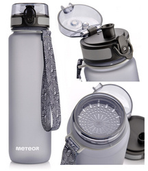 Butelka Sportowa Bidon Na Wodę Z Miarką Tritanowa Z Ustnikiem 1000ml METEOR