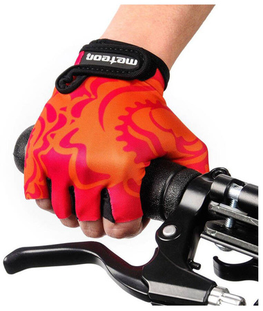METEOR Rękawiczki Rowerowe Na Rower Dla Dzieci Krótkie Na Rzep