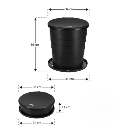 Toaleta Turystyczna Przenośna Składana Kempingowa Mobilne WC 10L Na Działkę