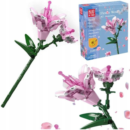 Klocki Konstrukcyjne Kwiat Różanecznik Rododendron 132 Elementy Mould King