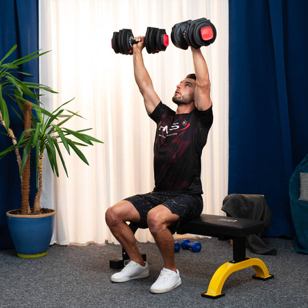 HMS Zestaw Regulowanych Sztangielek 3w1 Do Ćwiczeń Treningu 41 kg