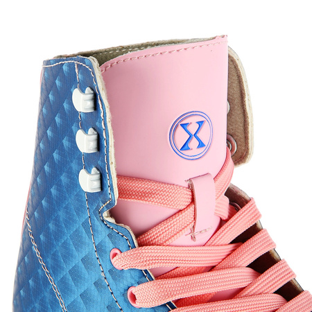 Wrotki Klasyczne Retro Kółka Kauczukowe Rekreacyjne Kremowe Sznurowane NILS