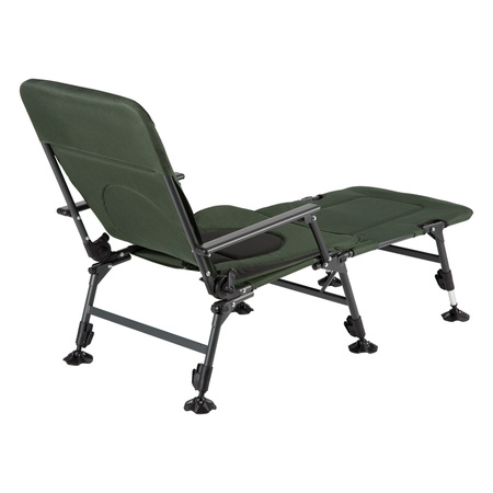 Krzesło Krzesełko Wędkarskie Turystyczne Z Podnóżkiem Fotel Karpiowy NILS