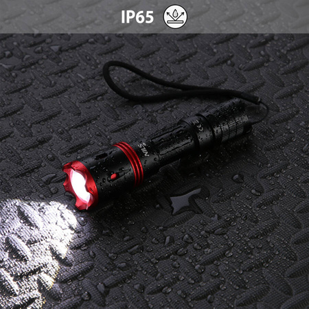 NILS Wodoodporna Latarka Turystyczna Ładowana USB LED 1000 LM IP65