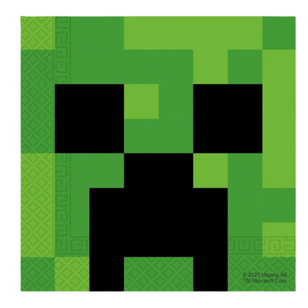 Serwetki Papierowe Na Przyjęcie Dla Dzieci 33x33 cm Minecraft 20 szt.