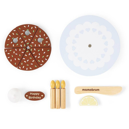 Drewniany Tort Urodzinowy Ciasto Do Krojenia Na Rzepy Zabawka Dla Dzieci