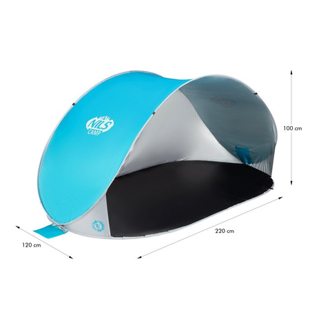 NILS Namiot Plażowy Samorozkładający Parawan Wodoodporny Duży