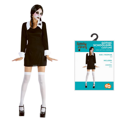 Kostium Przebranie Gotycka Uczennica Na Halloween Cosplay Dla Dorosłych