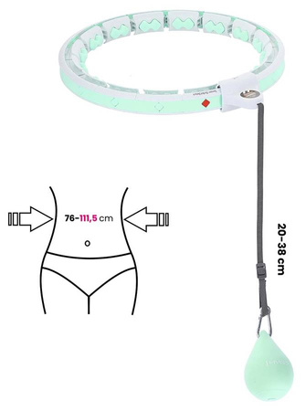 HMS Hula Hop Odchudzające Z Obciążeniem i Licznikiem + Pas