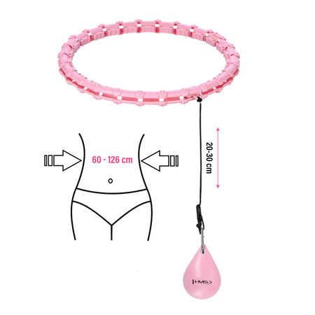 Hula Hop Odchudzające Wyszczuplające Z Wypustkami i Obciążnikiem HMS