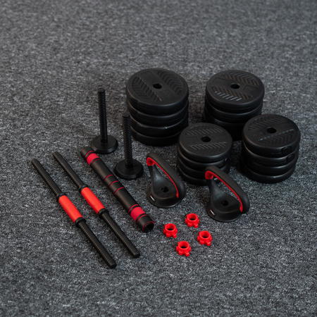 Sztangielki Regulowane Zestaw Hantle Kettlebell Sztanga Do Treningu 20 kg
