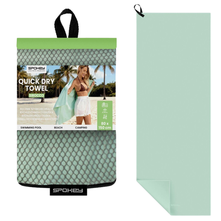 Ręcznik Plażowy Szybkoschnący Z Mikrofibry Z Zawieszką 120 x 50 cm SPOKEY