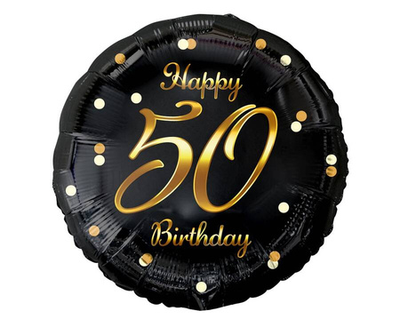 Balony Foliowe Na 50 Urodziny Imprezę Przyjęcie Happy Birthday Zestaw 3szt.