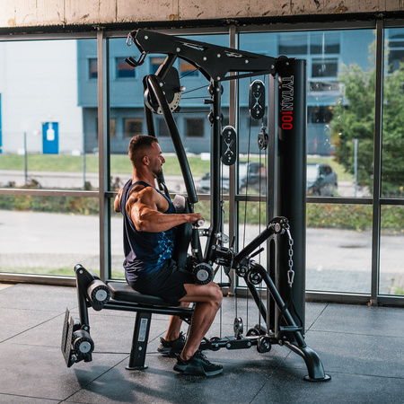 Atlas Do Ćwiczeń Domowa Siłownia Z Ławką Regulowane Ramiona + Stos HMS