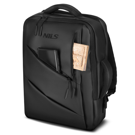 Plecak Miejski Turystyczny Trekkingowy Sportowy Z Miejscem Na Laptopa USB 15 L NILS