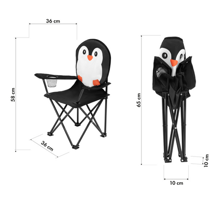 Krzesło Turystyczne Składane Wędkarskie Na Ryby Dla Dziecka PINGWIN NILS