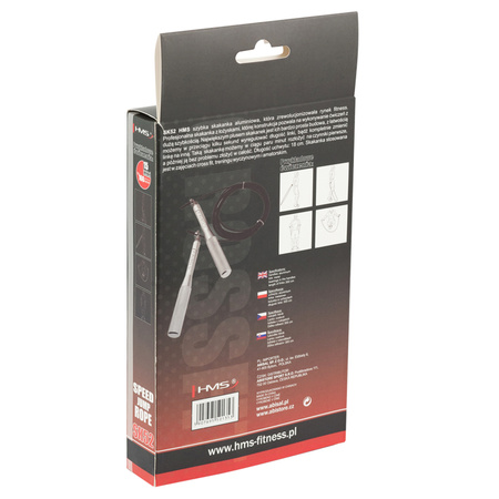 Skakanka Szybka Bokserska Do Ćwiczeń Crossfit Regulowana Z Łożyskami HMS