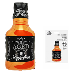 Balon Foliowy Whisky Na Imprezę Urodziny Wieczór Kawalerski GODAN 32x65 cm