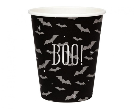 Talerzyki 18 cm + Kubeczki 266 ml+ Serwetki Na Halloween Komplet 32 szt.