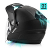 Kask Motocyklowy Z Blendą Przeciwsłoneczną Otwarty Czarny METEOR