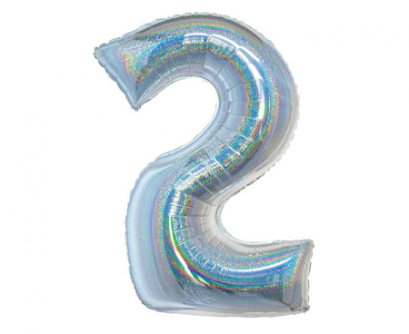 Balon Foliowy Na Urodziny Rocznicę Dekoracja Duży GODAN Cyfra 2 76 cm