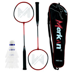 Zestaw Do Gry W Badmintona Rekreacyjnej Rakietki Paletki + Lotki W Pokrowcu