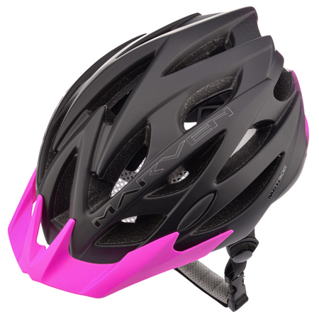 Kask Rowerowy Regulowany Szosowy Z Daszkiem METEOR Otwory Wentylacyjne	