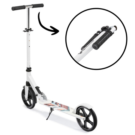 Hulajnoga Miejska Klasyczna Składana Regulowana Wysokość Koła 200 mm Zimowy Lis HYPERMOTION