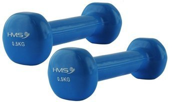 HMS Zestaw Hantli Ciężarków Żeliwnych Do Ćwiczeń Fitness 2x0,5 kg