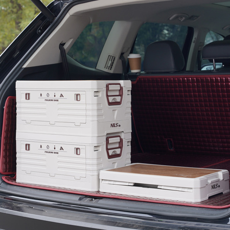 Skrzynia Pojemnik Pudełko Do Przechowywania Transportowa Kempingowa 2w1 32L