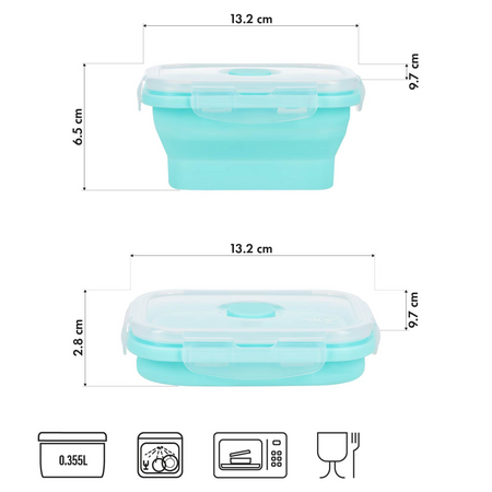 Śniadaniówka Lunchbox Pojemnik Na Jedzenie Dla Dziecka Do Szkoły 355 ml NILS