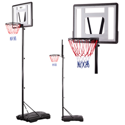 Kosz Do Koszykówki Regulowany Ogrodowy Tablica Obręcz Siatka + Stojak NILS