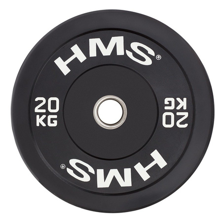 Talerz Olimpijski Na Gryf Sztangę Gumowany Bumper Do Ćwiczeń 2x 20 kg HMS