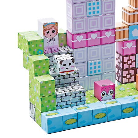 Klocki Magnetyczne Konstrukcyjne Zestaw 110 Elementów Edukacyjne Dla Dzieci