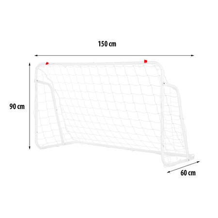 NILS Bramka Piłkarska Treningowa Przenośna Z Siatką 150x90 cm