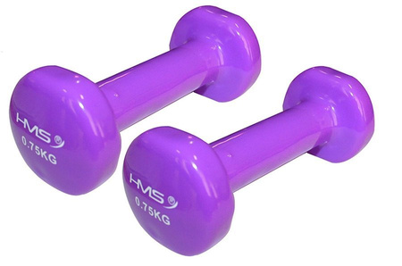 HMS Zestaw Hantli Ciężarków Do Ćwiczeń Fitness Treningu 2x0,75 kg 