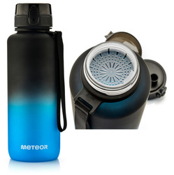 Butelka Sportowa Bidon Na Wodę Z Miarką Tritanowa Z Ustnikiem 1500ml METEOR