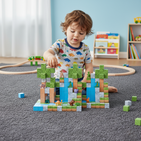 Klocki Magnetyczne Konstrukcyjne Zestaw 139 Elementów Edukacyjne Dla Dzieci