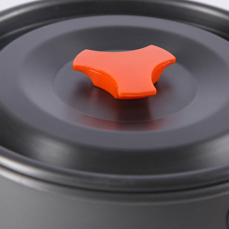 Zestaw Naczynia Turystyczne Czajnik + Garnek + Patelnia + Sztućce NILS