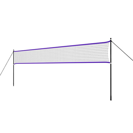 NILS Siatka Do Gry W Badmintona Siatkówkę 620 cm + Stelaż W Pokrowcu