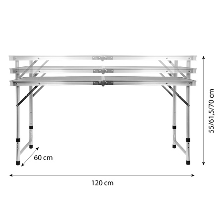 Zestaw Stół + Krzesła Ogrodowe Cateringowy Kempingowy Składany Turystyczny